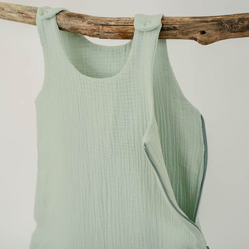 Organic Cotton Summer Sleeping Bag – Sage Green