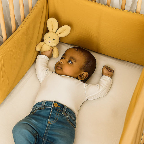 Organic Cotton Crib Bumper – Honey