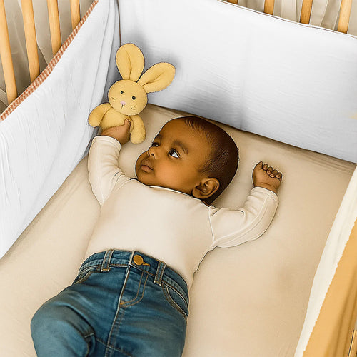 Organic Cotton Crib Bumper – White