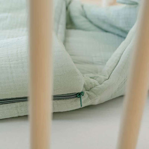 Organic Cotton Baby Nest – Sage Green