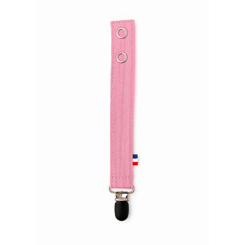 Organic Cotton Pacifier Clip – Rose