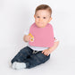 Organic Cotton Baby Bib – Rose