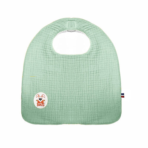 Organic Cotton Baby Bib – Sage Green