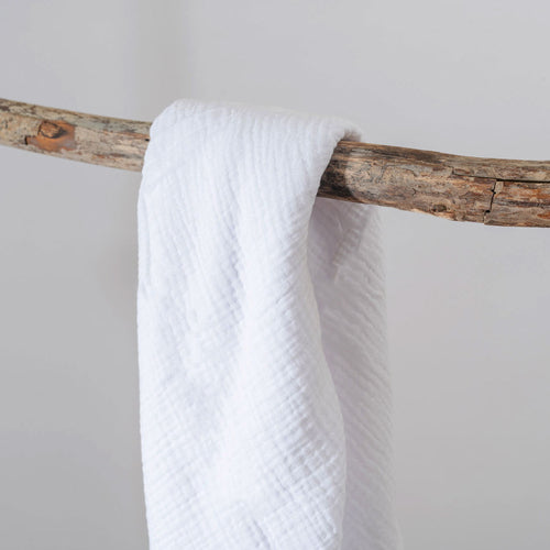 Organic Cotton Muslin Set – White