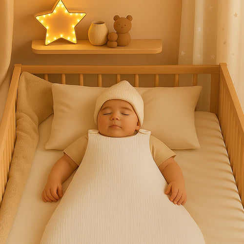 Organic Cotton Winter Sleeping Bag – White