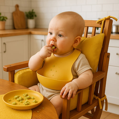 Organic Cotton High Chair Cushion – Honey