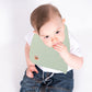 Organic Cotton Baby Bib – Sage Green