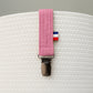 Organic Cotton Pacifier Clip – Rose