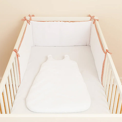 Organic Cotton Crib Bumper – White