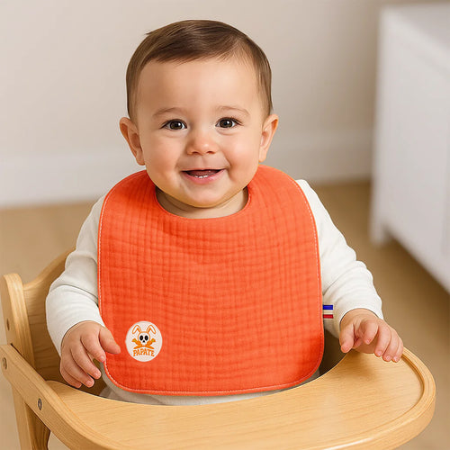 Organic Cotton Baby Bib – Strawberry