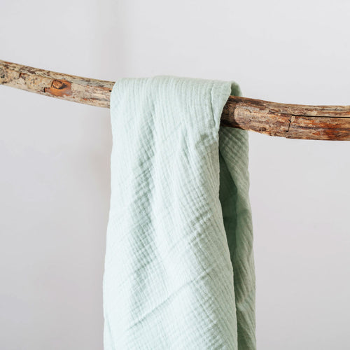 Organic Cotton Muslin Set – Sage Green