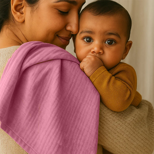 Organic Cotton Maxi Swaddle – Rose
