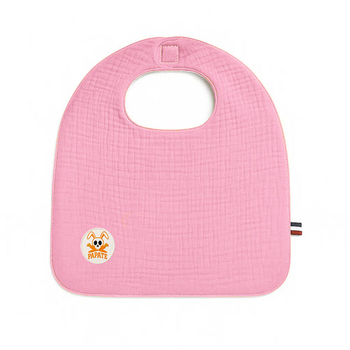 Organic Cotton Baby Bib – Rose