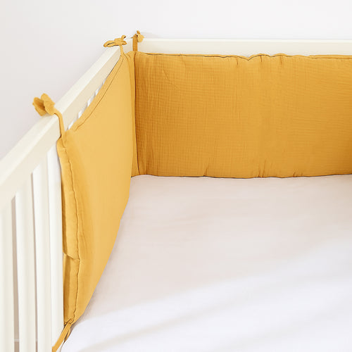 Organic Cotton Crib Bumper – Honey