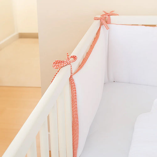 Organic Cotton Crib Bumper – White