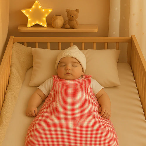 Organic Cotton Winter Sleeping Bag - Vichy