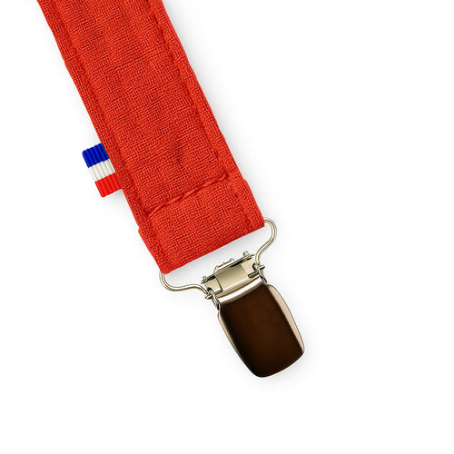 Organic Cotton Pacifier Clip – Strawberry