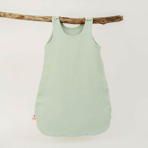 Organic Cotton Summer Sleeping Bag – Sage Green
