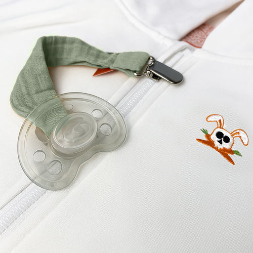 Organic Cotton Pacifier Clip – Sage Green