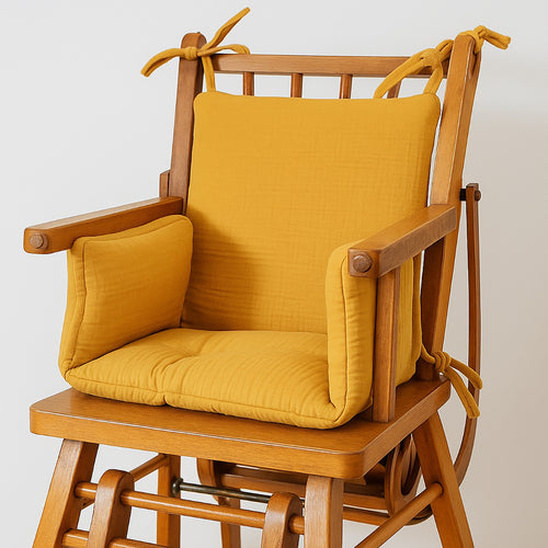 Organic Cotton High Chair Cushion – Honey