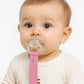 Organic Cotton Pacifier Clip – Rose
