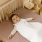 Organic Cotton Mid-Season Sleeping Bag – White & Vichy