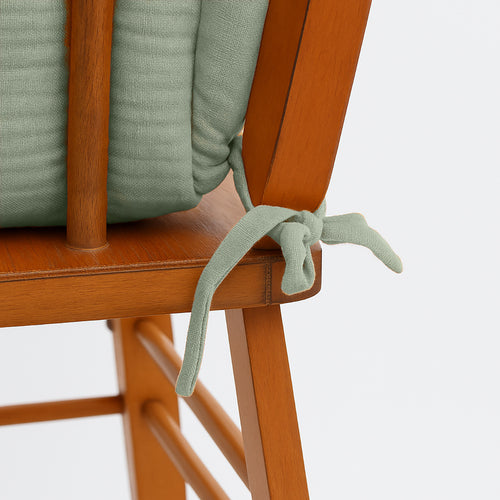 Organic Cotton High Chair Cushion – Sage Green