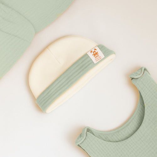 Organic Cotton Welcome Hat – Sage Green