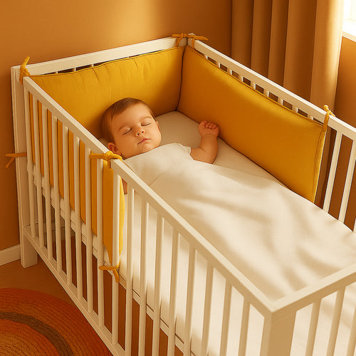 Organic Cotton Crib Bumper – Honey