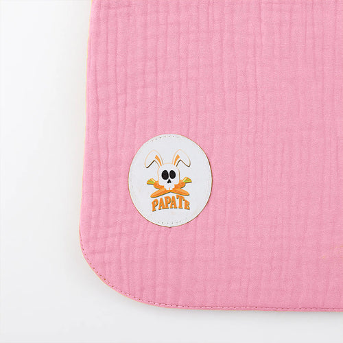 Organic Cotton Baby Bib – Rose