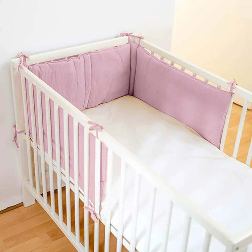 Organic Cotton Crib Bumper – Rose