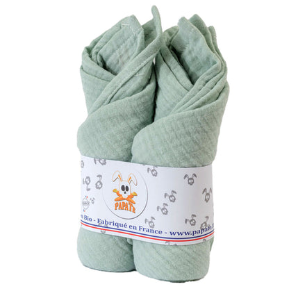 Organic Cotton Muslin Set – Sage Green