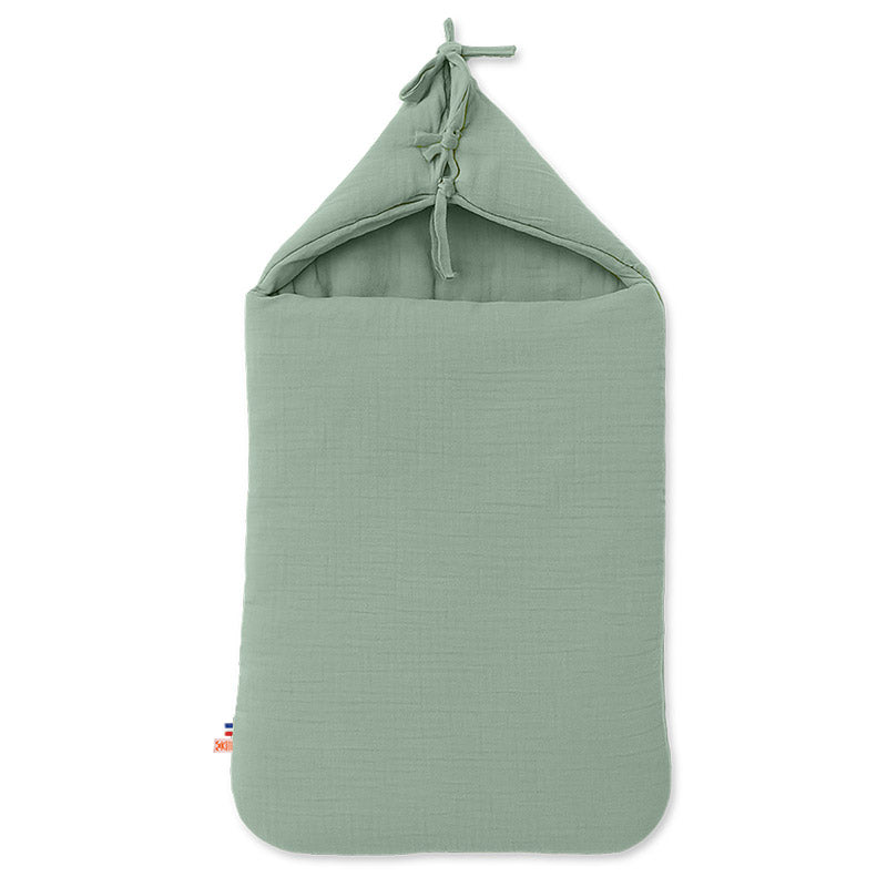 Organic Cotton Baby Nest – Sage Green